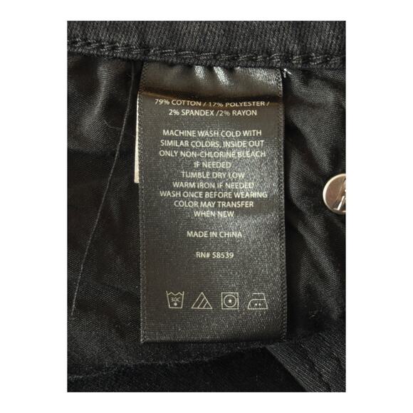 Kut from the Kloth jeans Katy boyfriend denim black size 22W EUC - Picture 6 of 7